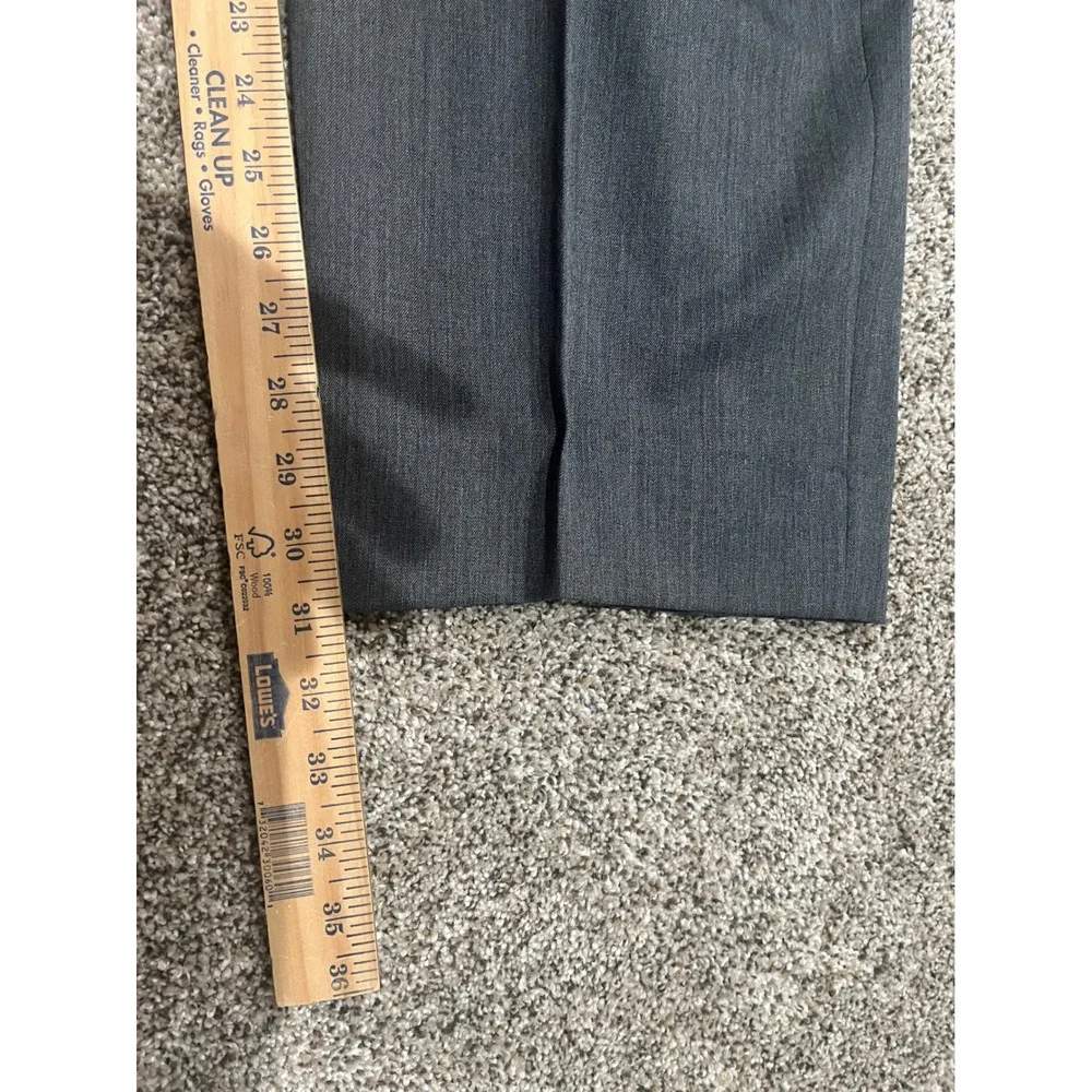 Brooks Brothers 346 Madison Fit Mens 41x31 Gray 100% Wool Pleated Dress Pants
